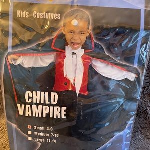 Child Vampire Halloween costume. New with tags.